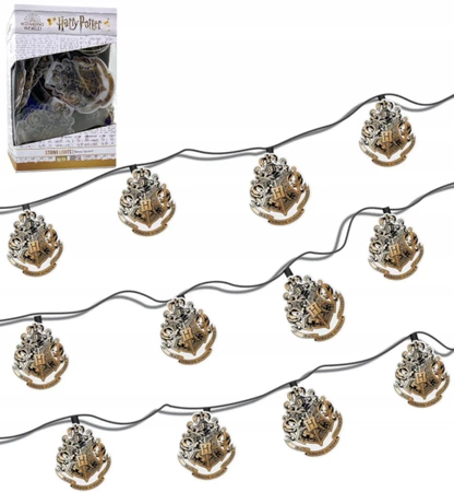 HARRY POTTER decorative Christmas tree lights with HOGWART emblem