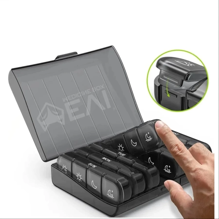 Pill Organizer Medication Box 7 Days x 3 Times a Day