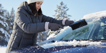 RĘKAWICZKI ZIMOWE DAMSKIE DOTYKOWE ciepłe ocieplane do telefonu SZARE eleganckie