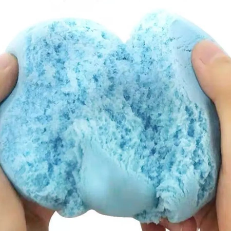 Piasek kinetyczny dla dzieci, magiczna piaskolina 1KG - niebieski