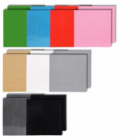 PŁYTKI KONSTRUKCYJNE do klocków LEGO 32x32 XL kreatywny KOLOROWY ZESTAW 18 sztuk