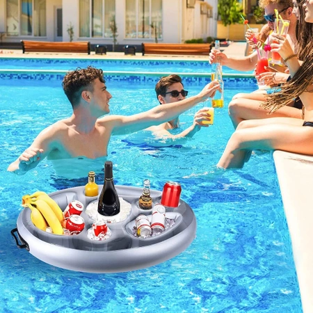 PŁYWAJĄCY STOLIK DO BASENU JACUZZI DMUCHANY BAREK NAPOJE DRINKI PRZEKĄSKI