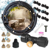 GARDEN SPRINKLER WATER CURTAIN MIST IRRIGATION SYSTEM 10M BRASS NOZZLES