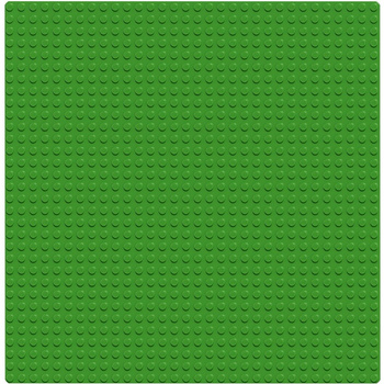 Construction board for LEGO STANDARD bricks - green