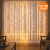 LED LIGHT CURTAIN 3x3 300 CHRISTMAS TREE LIGHTS GARLAND WARM XXL