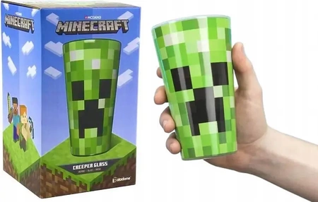 MINECRAFT CREEPER 3D mug glass large 550 ml