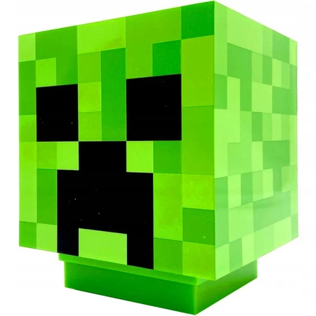 MINECRAFT CREEPER 3D LED lampa se zvukem