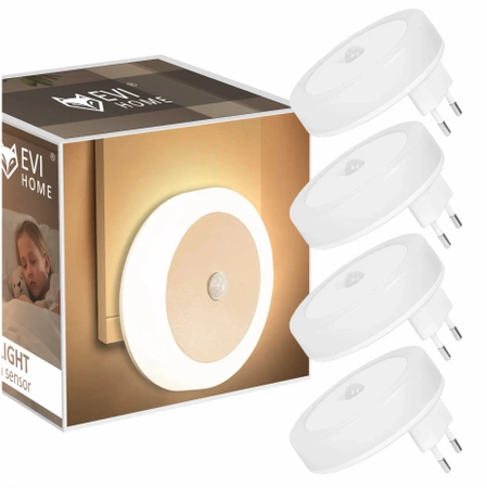 LED night light for contact with the twilight motion sensor SET of 4 pieces