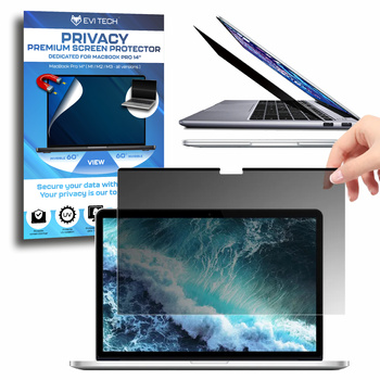 FILTR PRYWATYZUJĄCY na monitor - ochrona danych RODO - MacBook Pro 14"