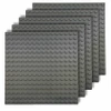 STAVEBNÍ DESKY pro LEGO Duplo kostky 16x16 kreativní SADA 5 kusů tmavě šedá