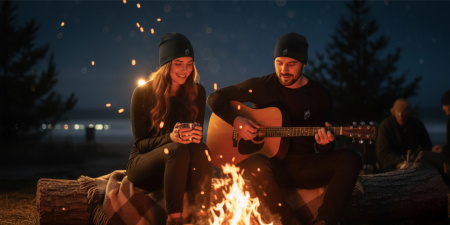 TERMOAKTIVNÍ ZIMNÍ ČEPICE REFLEXNÍ NA BĚHÁNÍ PÁNSKÁ DÁMSKÁ ČERNÁ L/XL