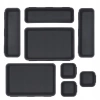 Modular insert organiser for drawer and desk 8 pieces - graphite