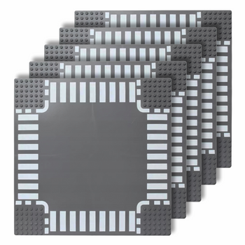 PŁYTKI KONSTRUKCYJNE do klocków LEGO 32x32 kreatywny ZESTAW 5 sztuk SKRZYŻOWANIE 4