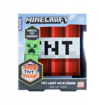 MINECRAFT TNT 3D lamp - LED lamp with sound
