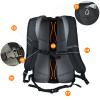 TOURIST TREKKING MOUNTAIN BACKPACK 25L MEN'S WOMEN'S STRONG FOR MOUNTAINS BLACK