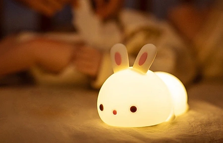 Sweet Rabbit night light for children - RGB LED lamp + TIMER + PILOT
