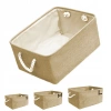 Set of 3x organisers (S, M, L), storage baskets, organising boxes - beige