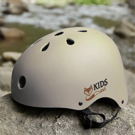 CHILDREN'S BIKE HELMET EVI KIDS for Bicycle, Skateboard, Roller Skates 48-55 cm (1-5 Years) - beige