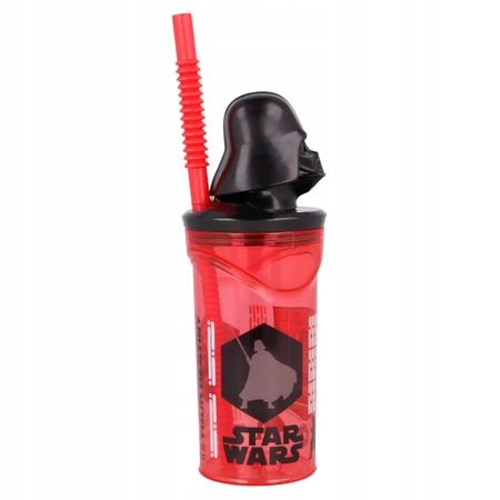Star Wars VADER 3D bottle - bidon cup with straw for children
