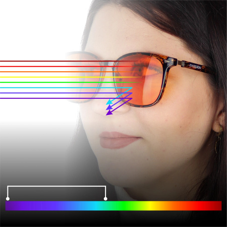 Computer Glasses Blocking 99% Blue Light, Anti-Blue Light, Black Case