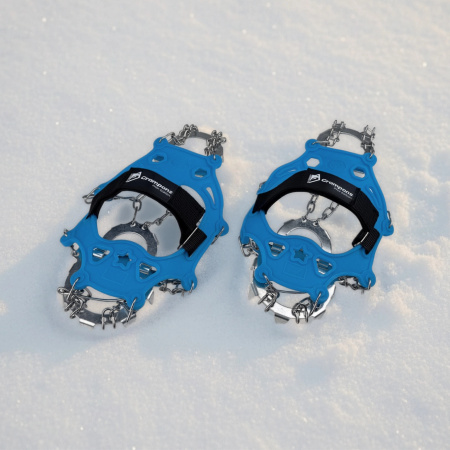 RACZKI NA BUTY Turystyczne ANTYPOŚLIZGOWE Łańcuchy KOLCE Trekkingowe ETUI - 37-40 Crampons Pro+