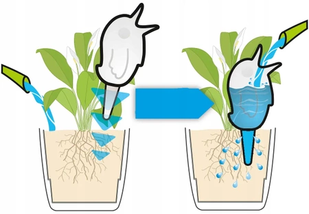 Ornamental plant and flower irrigator automatic watering - blue