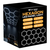 Lampa LED HEXAGON Sufitowa Panel oświetlenie Warsztat Garaż Dom 528x319 cm