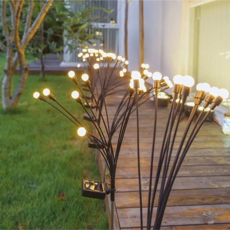 Solar Powered Garden Lights 10 LED Firefly XL - Set of 10