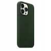 Originální kožené pouzdro APPLE iPhone 13 Pro Max - zelené (Sequoia Green) - MM1Q3ZM/A