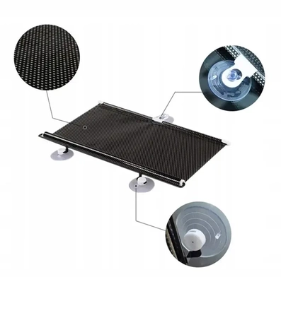 Sun blind for car set of 2 pieces