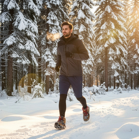 PROTISKLUZOVÉ TURISTICKÉ NÁVLEKY NA OBUV ŘETĚZY HROTY TREKINGOVÉ POUZDRO - 41-44 CRAMPONS PREMIUM