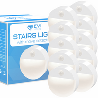 LED battery night light with dusk motion sensor KIT of 10 pcs