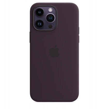 Genuine APPLE iPhone 14 Pro Max Silicone Case - Purple (Elderberry) - MPTX3ZM/A - New, open box