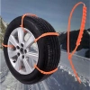 Snow chains, anti-skid emergency bands for wheels 10pcs