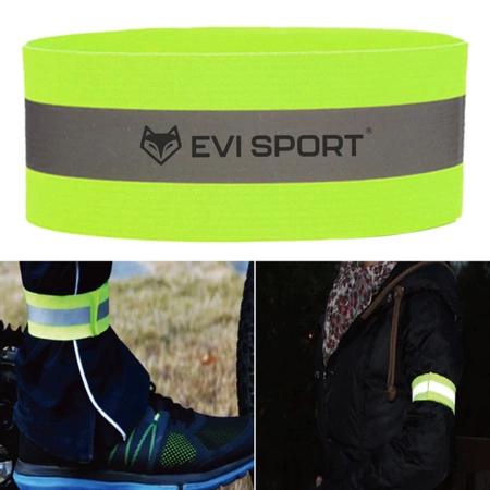 REFLECTIVE BAND Adjustable REFLECTOR for Running on Arm or Leg - 2 pieces