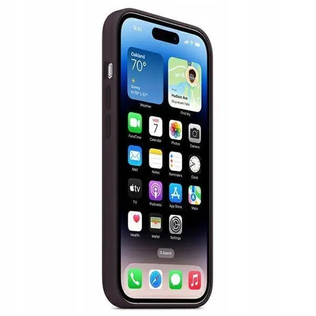 Oryginalne etui APPLE iPhone 14 Pro Max Silikonowe - Fioletowe (Elderberry) - MPTX3ZM/A - nowe, otwarte opakowanie