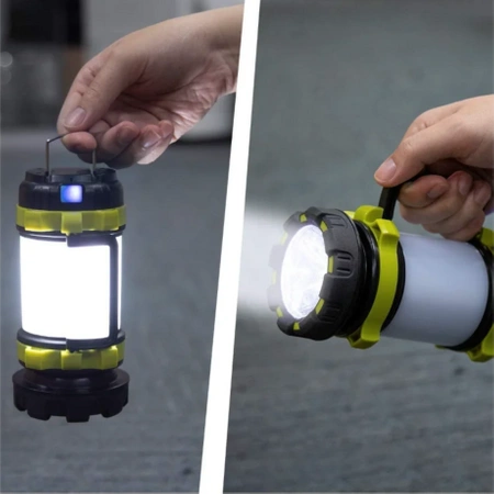 Latarka SZPERACZ akumulatorowa POWERBANK światło lampa kempingowa REFLEKTOR