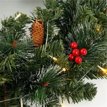 Christmas Tree Garland Dense Light Chain 280cm 50 LEDs + Decorations