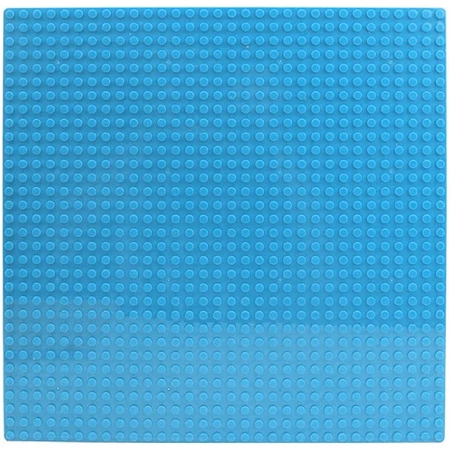 Construction board for LEGO STANDARD bricks - blue