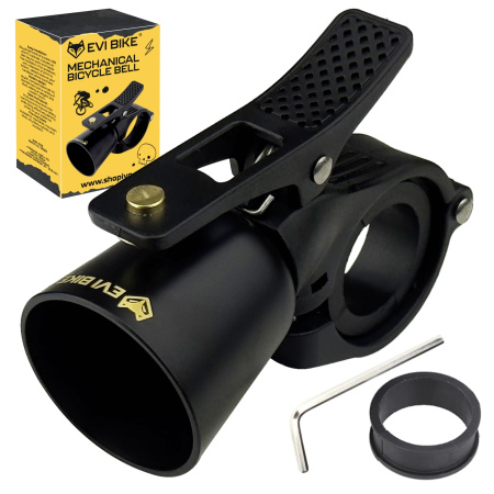 BICYCLE BELL FOR BIKE SCOOTER HANDLEBAR BIKE BLACK LOUD 100dB