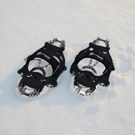 RACZKI NA BUTY Turystyczne ANTYPOŚLIZGOWE Łańcuchy KOLCE Trekkingowe ETUI - 41-43 Crampons Pro+