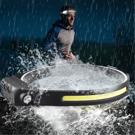 LED HEADLAMP Rechargeable HEADLAMP Powerful Waterproof Light DENSE USB-C