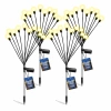 Solar Powered Garden Lights 10 LED Firefly XL - Set of 4