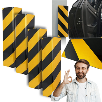 NAROŻNIK ODBOJNIK OCHRONNY na ścianę garażu parking mata 50x20x1,5cm - zestaw 4 szt