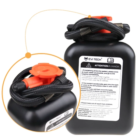 TIRE REPAIR KIT with 450ml SEALANT Quick Repair + COMPRESSOR