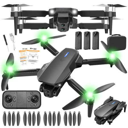 DRON HRAČKA FlyPro2X NASTAVITELNÉ 2 KAMERY BEZKARTÁČOVÉ MOTORY 30min WIFI