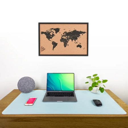 Mata ochronna na biurko pod klawiaturę i myszkę na stół 60x35 cm - błękitna