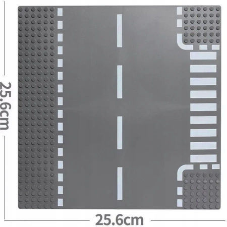 Duża PŁYTKA KONSTRUKCYJNA do klocków LEGO Standard 32x32 DROGA SKRZYŻOWANIE 3