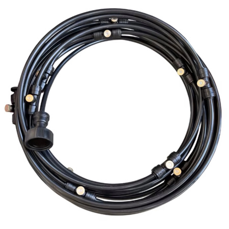 GARDEN SPRINKLER WATER CURTAIN MIST IRRIGATION SYSTEM 10M BRASS NOZZLES