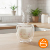 Cat thermal glass with double wall COFFEE TEA LATTE MUG 250ML